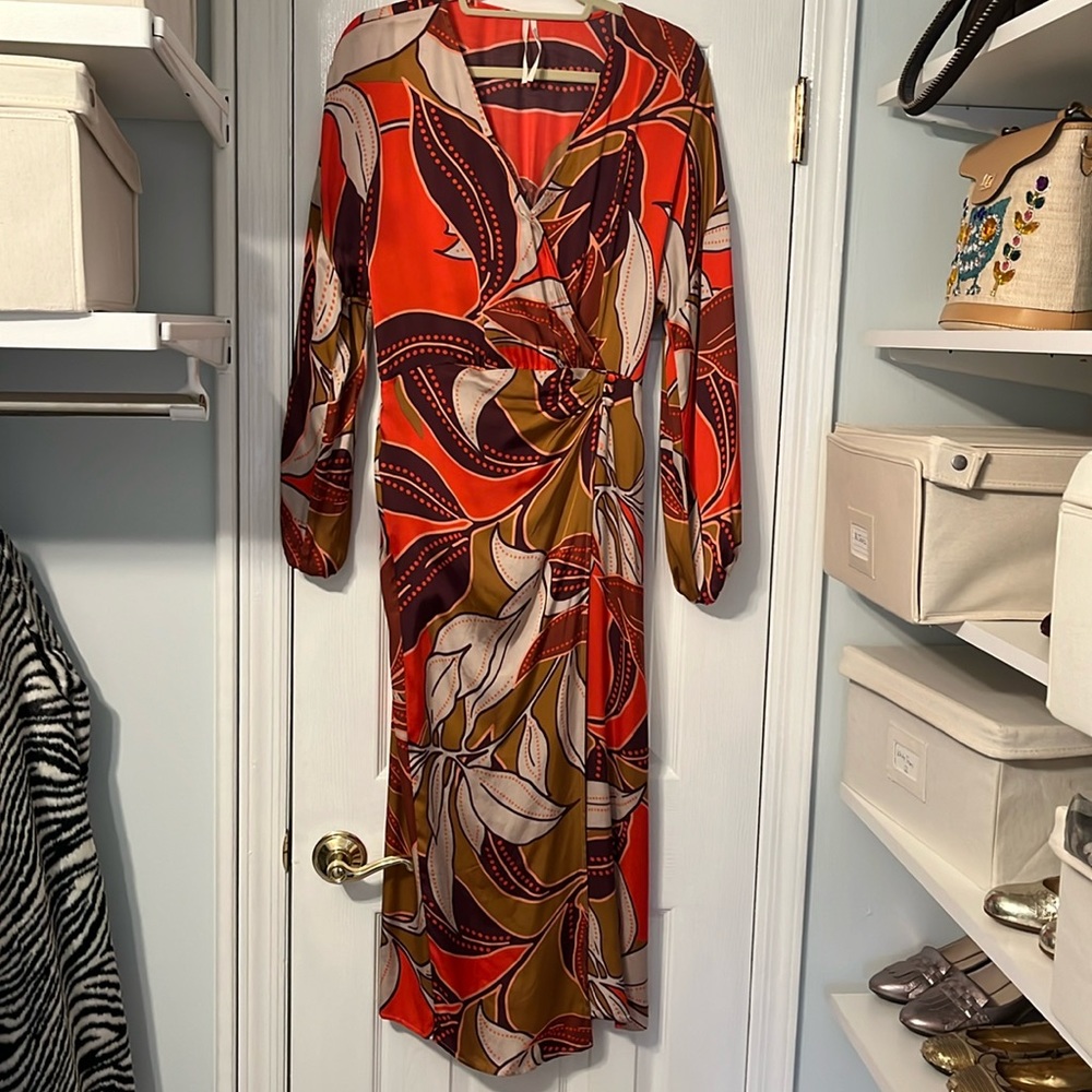 Anthropologie faux wrap dress